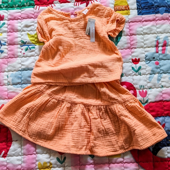 ✨3/$20 NWT 2T Joe Fresh 2 piece skirt set - Picture 1 of 2
